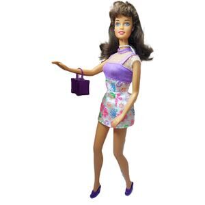 1996 Vintage Flower Fun Teresa Barbie + Cute Bag & Shoes